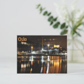 Waterreflectie in Oslo, Noorwegen Briefkaart (Staand voorkant)