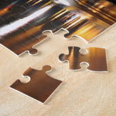 Waterreflectie in Oslo, Noorwegen Legpuzzel (Zijkant)