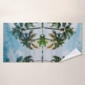 WATERREFLECTIE VAN KOOKPALMBOMEN BADHANDDOEK (Badhanddoek)