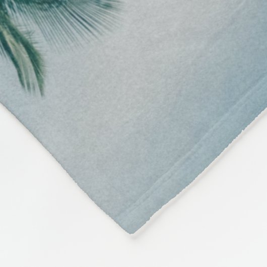 WATERREFLECTIE VAN KOOKPALMBOMEN FLEECE DEKEN (Hoek)