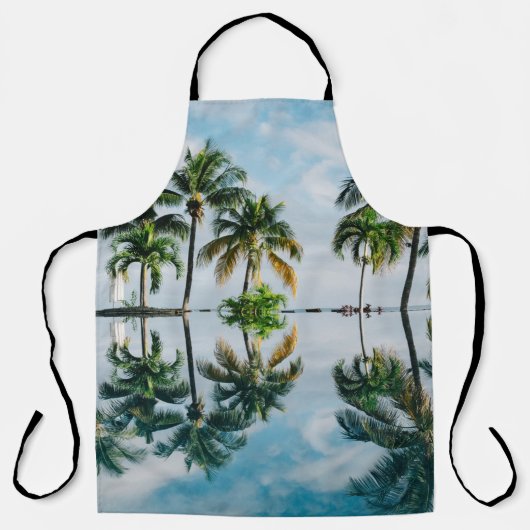 WATERREFLECTIE VAN KOOKPALMBOMEN SCHORT (Voorkant)
