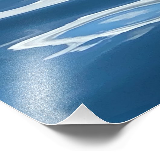 Waterreflecties Foto Afdruk (Hoek)