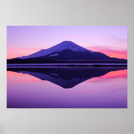 Waterreflecties | "Sakasa-Fuji" Poster (Voorkant)