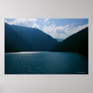 Waterreservoir in Montenegro Poster