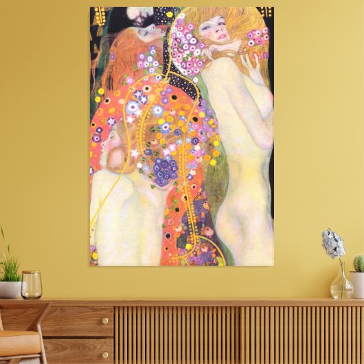 Waterreservoirs, Gustav Klimt Canvas Afdruk (Insitu (Woonkamer))