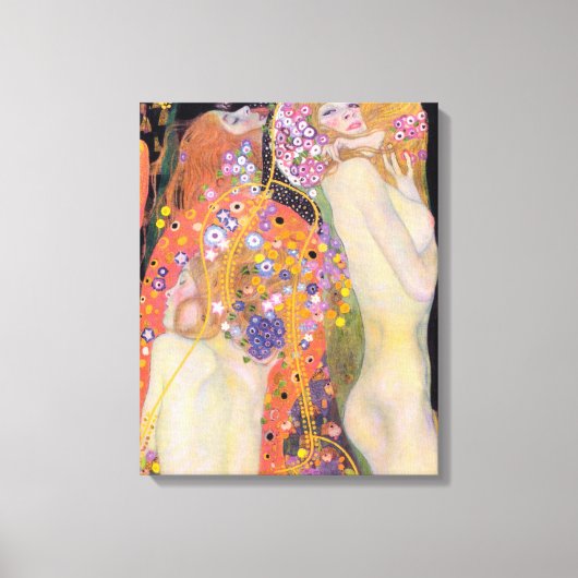 Waterreservoirs, Gustav Klimt Canvas Afdruk (Voorkant)