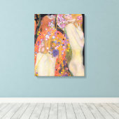 Waterreservoirs, Gustav Klimt Canvas Afdruk (Insitu (Houten vloer))