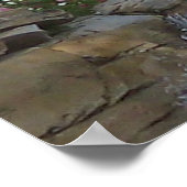 Waterrijke tuin Poster (Hoek)