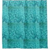 waterrimpels turquoise textuur douchegordijn (Voorkant)