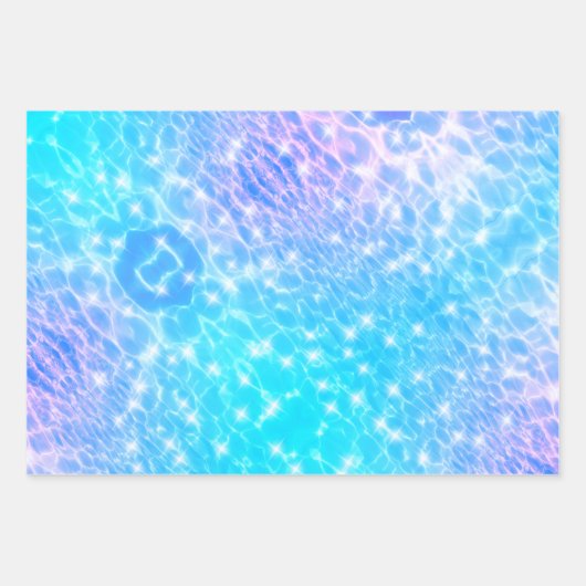 Waterrimpels watertextuur moderne chemische elegan inpakpapier vel (Voorkant 3)