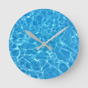 Waterrimpels Zwembolwaterreflectie Ronde Klok