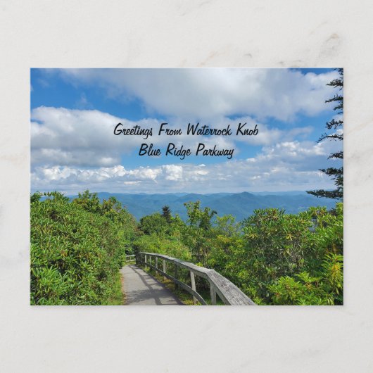 Waterrock Knob Maggie Valley Blue Ridge Parkway Briefkaart (Voorkant)
