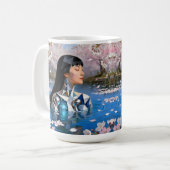 "Water's Digital Dream" – Een digitaal portret Koffiemok (Voorkant links)