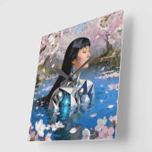 "Water's Digital Dream" – Een digitaal portret     Vierkante Klok (Hoek)