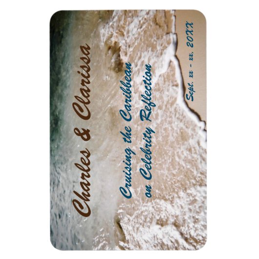 Water's Edge Gepersonaliseerde Stateroom Deurmarke Magneet (Verticaal)