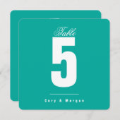 Waters Edge Wedding | Vast |Nummer tabel (Voorkant / Achterkant)