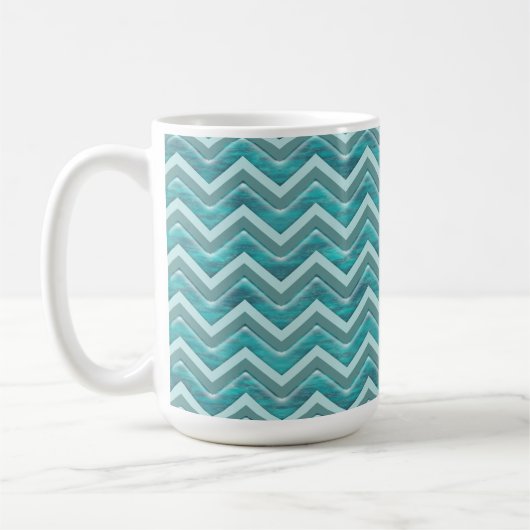Waters Glitter Chevron Pattern Koffiemok (Links)
