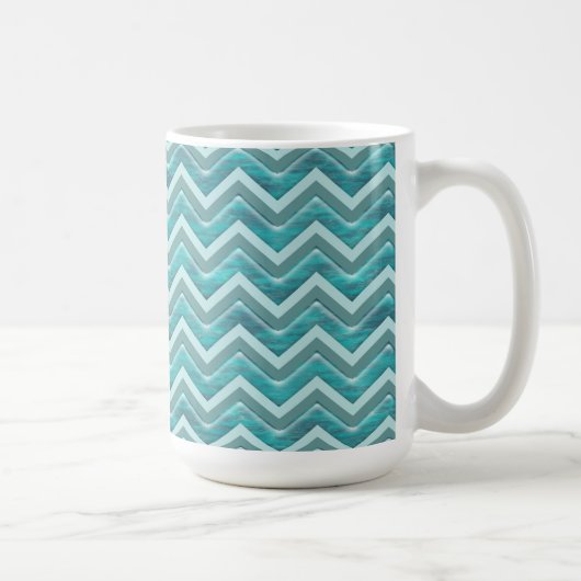 Waters Glitter Chevron Pattern Koffiemok (Rechts)