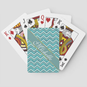 Waters Glitter Chevron Pattern Speelkaarten