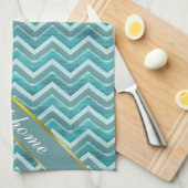 Waters Glitter Chevron Pattern Theedoek (Quarter Fold)