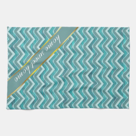 Waters Glitter Chevron Pattern Theedoek (Horizontaal)