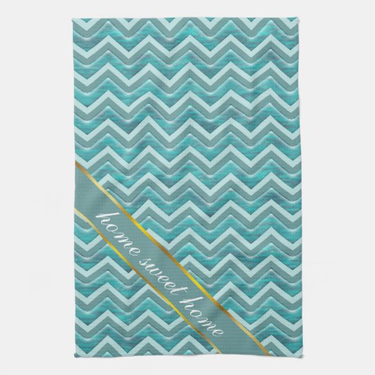 Waters Glitter Chevron Pattern Theedoek (Verticaal)