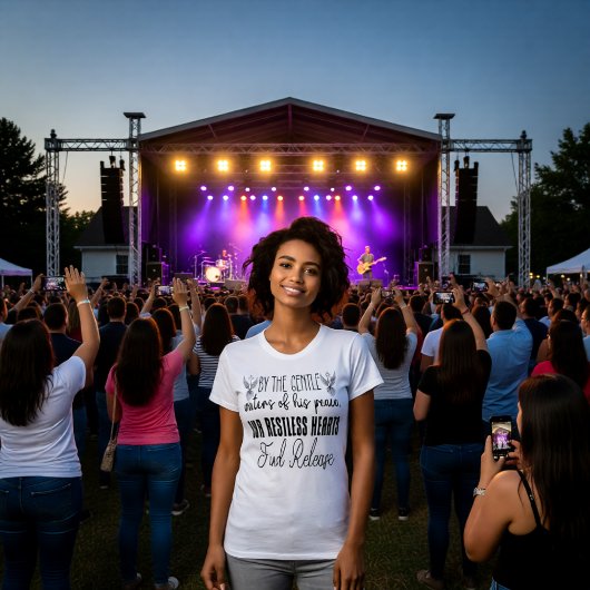 Waters of His Peace Onrustige Hartenvrij T-shirt