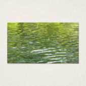 Waters van Oak Creek Geel en Groen Natuur Foto Visitekaartje (Achterkant)