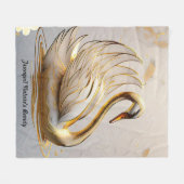 "Water's Zachte Strelen" Fleece Deken (Voorkant (Horizontaal))