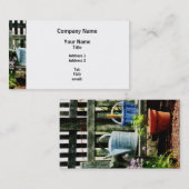 Waterscan en blauwe mandje visitekaartje (Voorkant / Achterkant)