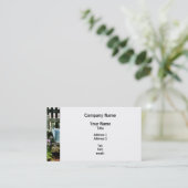 Waterscan en blauwe mandje visitekaartje (Staand voorkant)