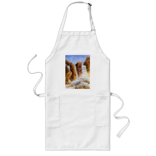 Waterscape Apron Lang Schort (Voorkant)