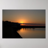 Waterscape Sunset Photo Poster (Voorkant)