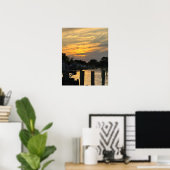 Waterscape Sunset Photo Poster (Thuiskantoor)