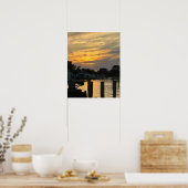 Waterscape Sunset Photo Poster (Keuken)