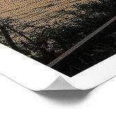 Waterscape Zonsondergang Poster (Hoek)