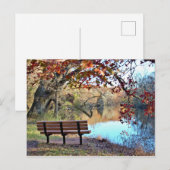 Waterschap met foto van bank briefkaart (Voorkant / Achterkant)