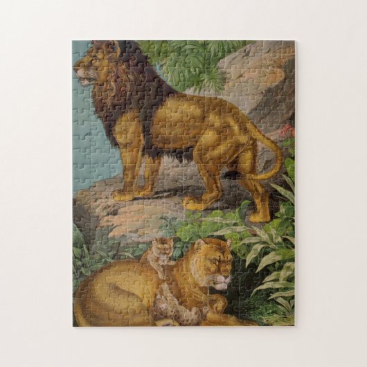 waterschets Lions Jigzaag Puzzle Legpuzzel (Verticaal)