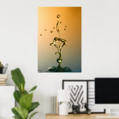 Watersculptuur: Poster van de Golden Line (Thuiskantoor)