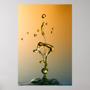 Watersculptuur: Poster van de Golden Line