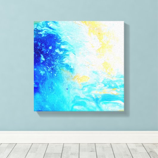 Waterserie 2 canvas afdruk (Insitu (Houten vloer))