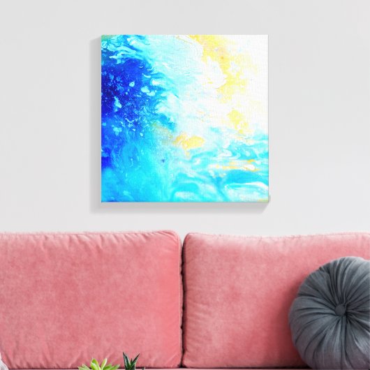 Waterserie 2 canvas afdruk (Insitu (Woonkamer))