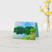 Waterside Green Card Kaart (Gele Bloem)