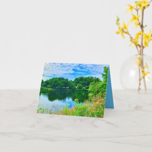 Waterside Green Card Kaart (Gele Bloem)