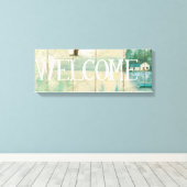 Waterside Lodge Canvas Afdruk (Insitu (Houten vloer))