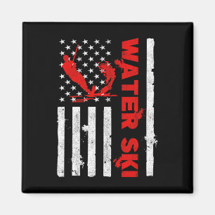 Waterski Amerikaanse Vlag Strandsporten Golf Liefh Magneet