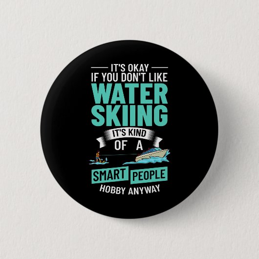 Waterski Boot Beginnersbord Skiër Waterski Tr Ronde Button 5,7 Cm (Voorkant)
