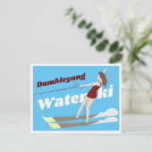 Waterski,  briefkaart (Staand voorkant)