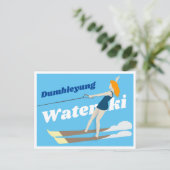 Waterski, briefkaart (Staand voorkant)