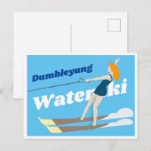 Waterski, briefkaart (Voorkant / Achterkant)